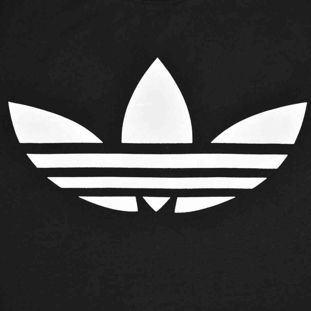 Adidas logo Printed Black & White Kids Co-ord Set-thumb-3