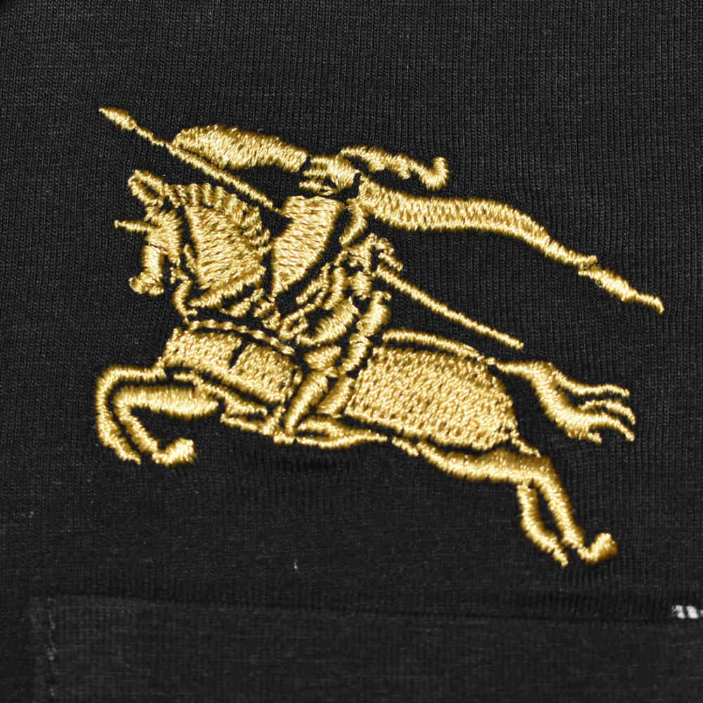 Burberry Embroidered logo Black Premium Kids Co-ord Set-thumb-3