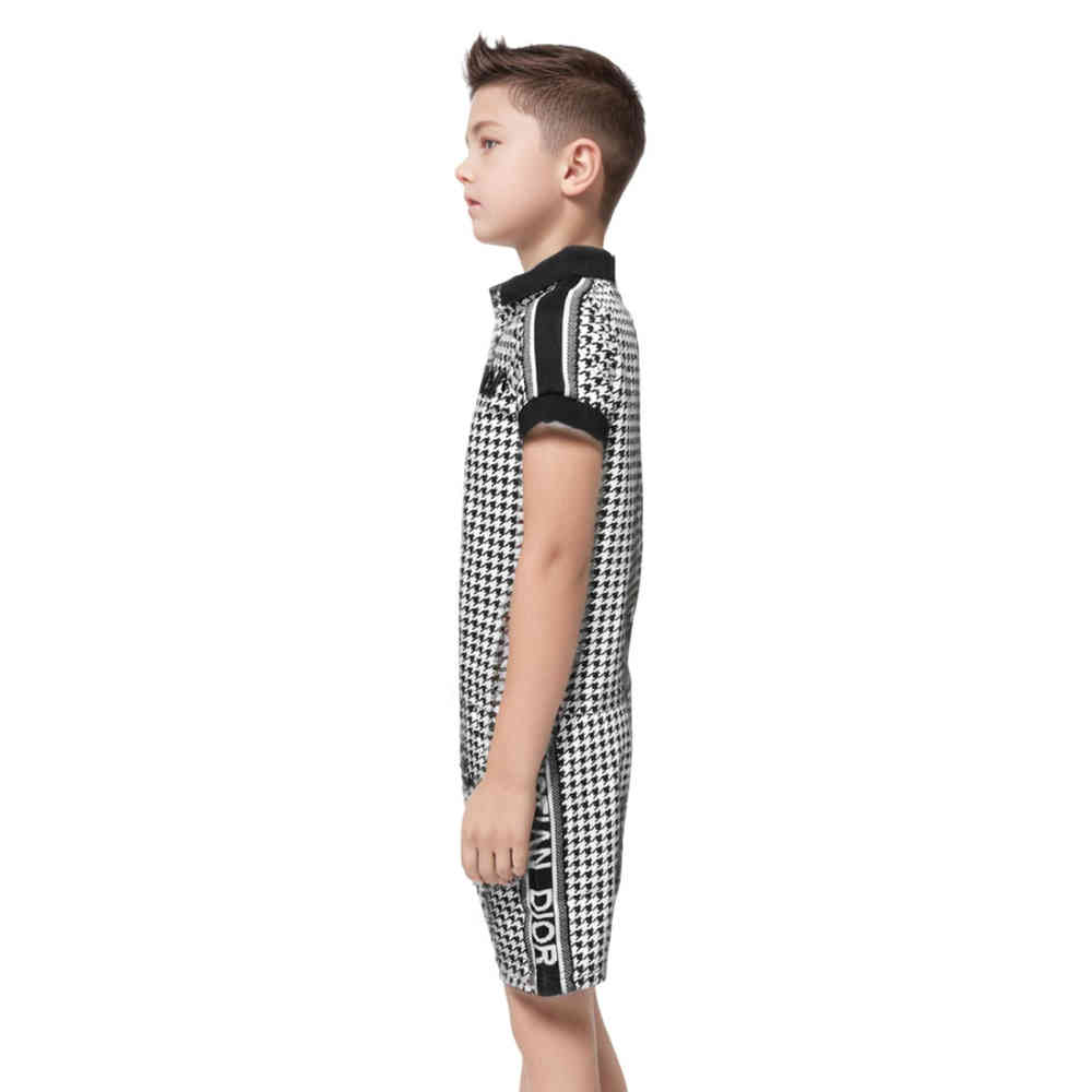 Dior Embroidered logo White Kids Co-ord Set-thumb-2