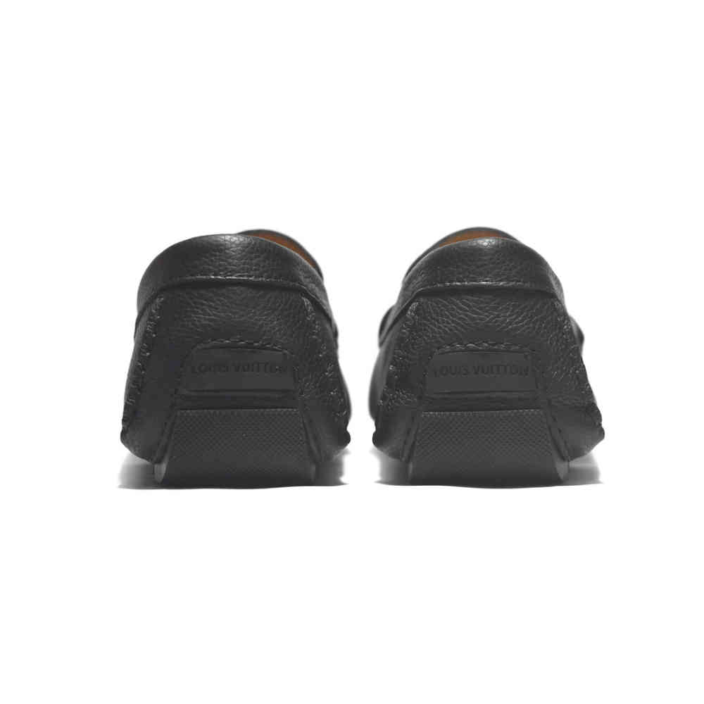Louis Vuitton Black & Golden Premium Quality Loafers-thumb-4