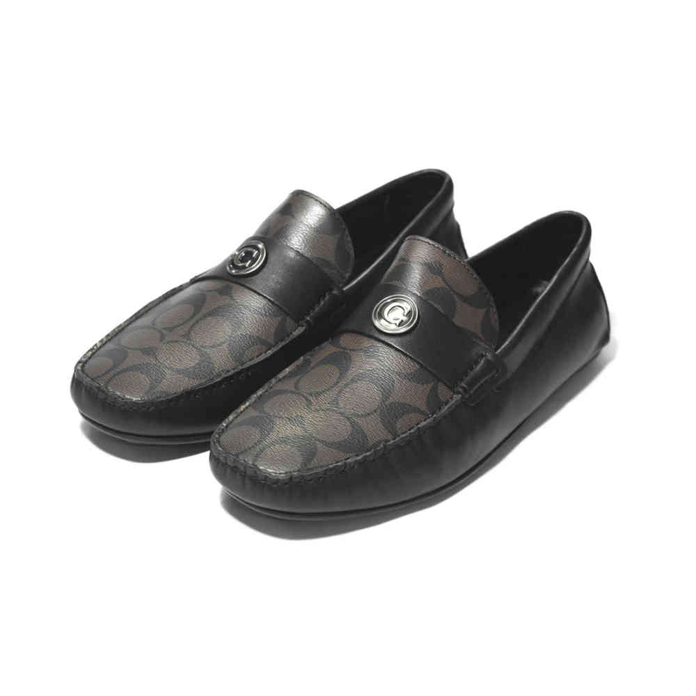 Brown Coach Black Premium Quality Loafers