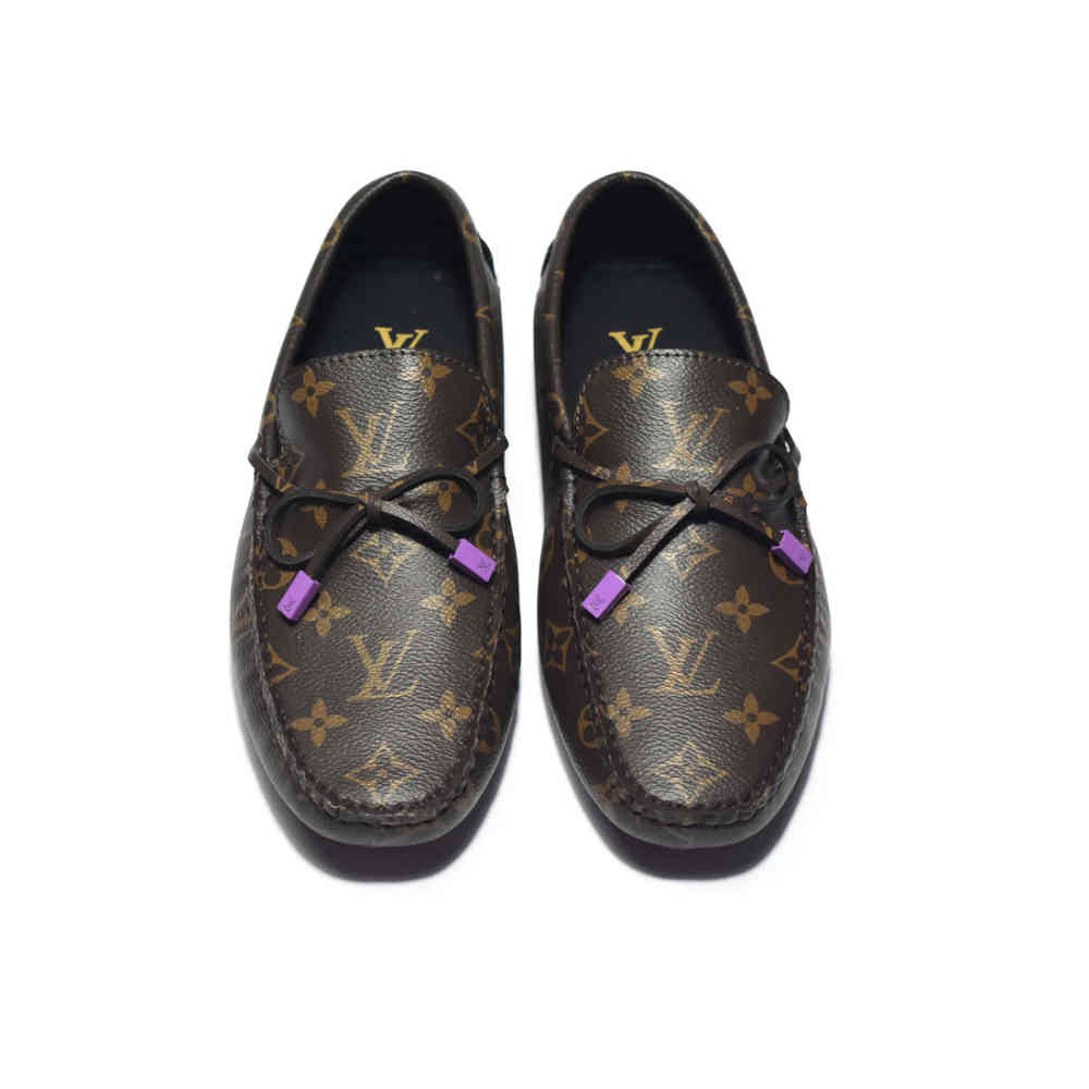 Louis Vuitton Brown Driver Moccasin Loafers-3