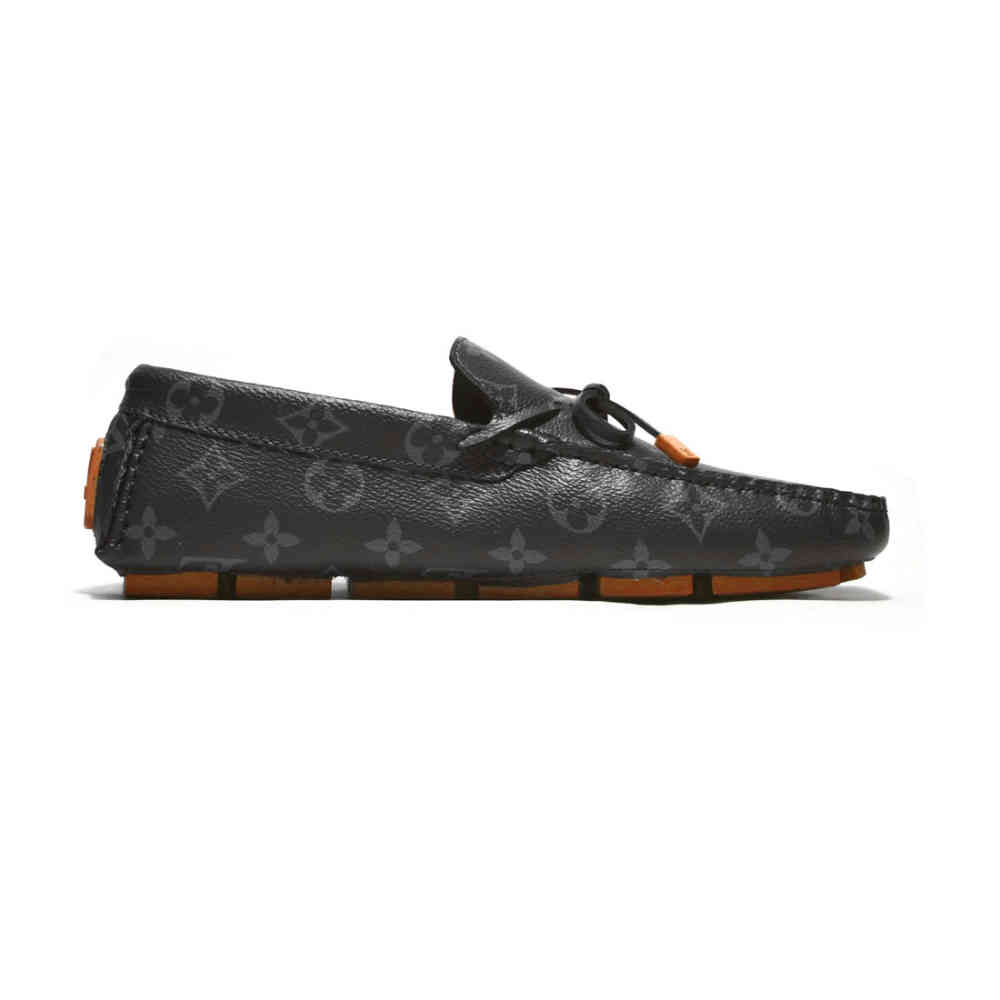 Louis Vuitton Black Driver Moccasin Loafers-2