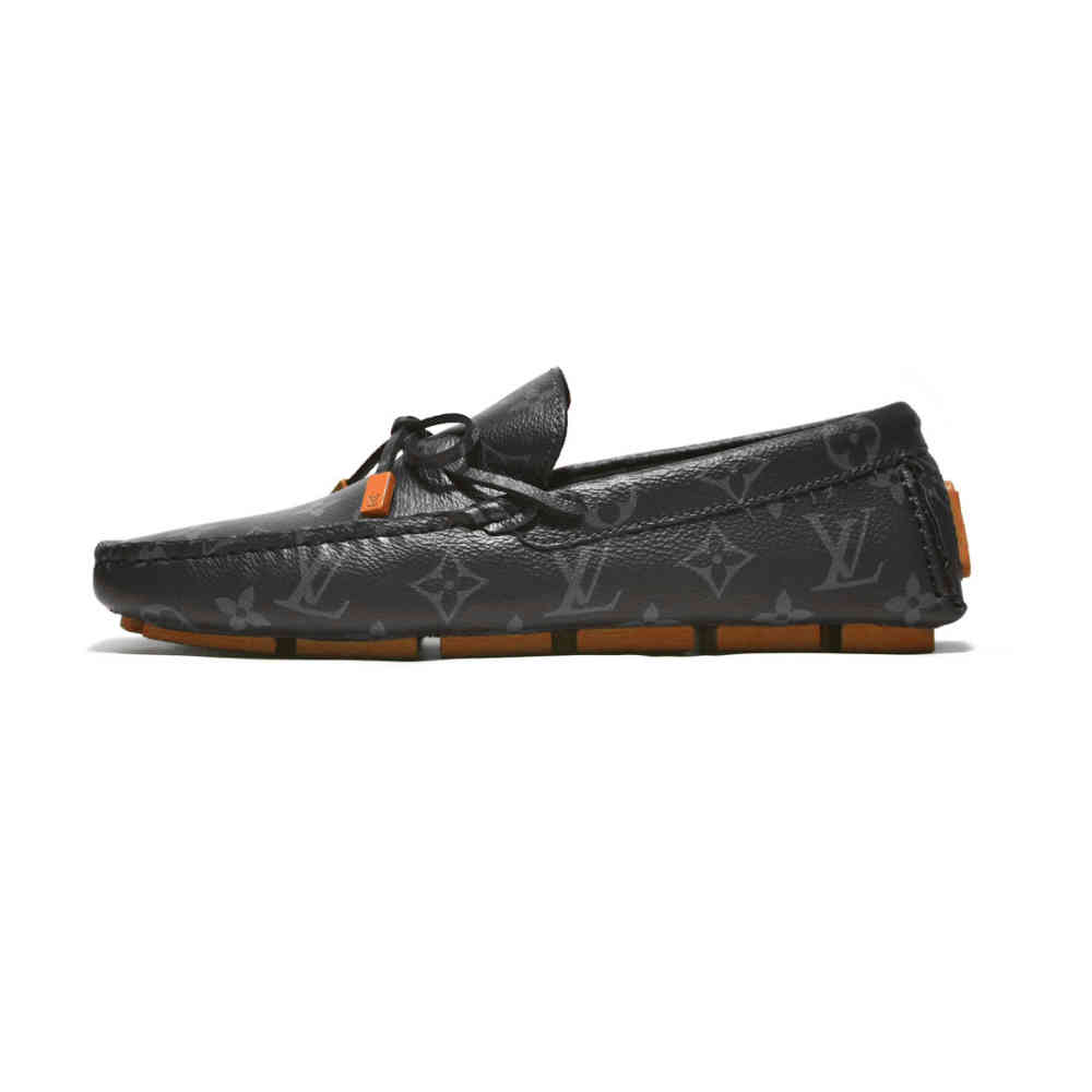 Louis Vuitton Black Driver Moccasin Loafers-1