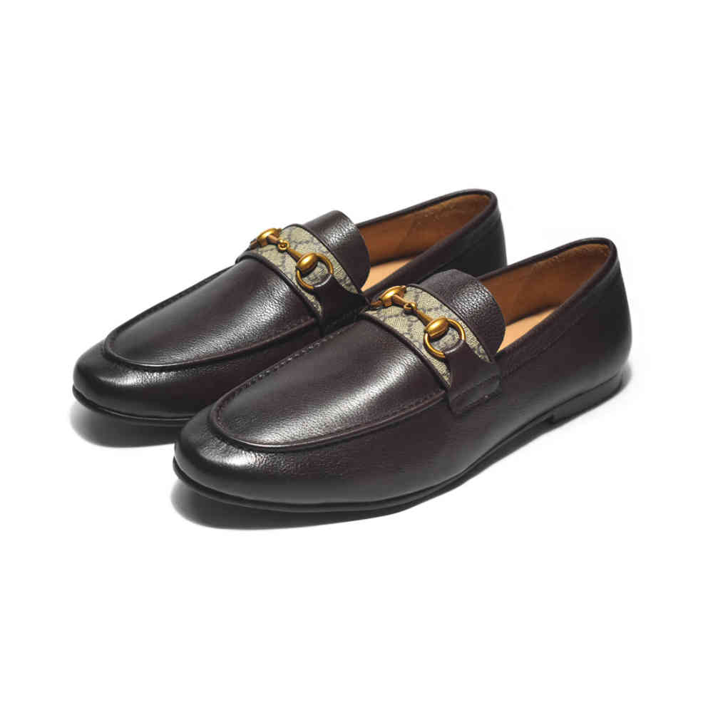 Brown Gucci Black Premium Quality Loafers