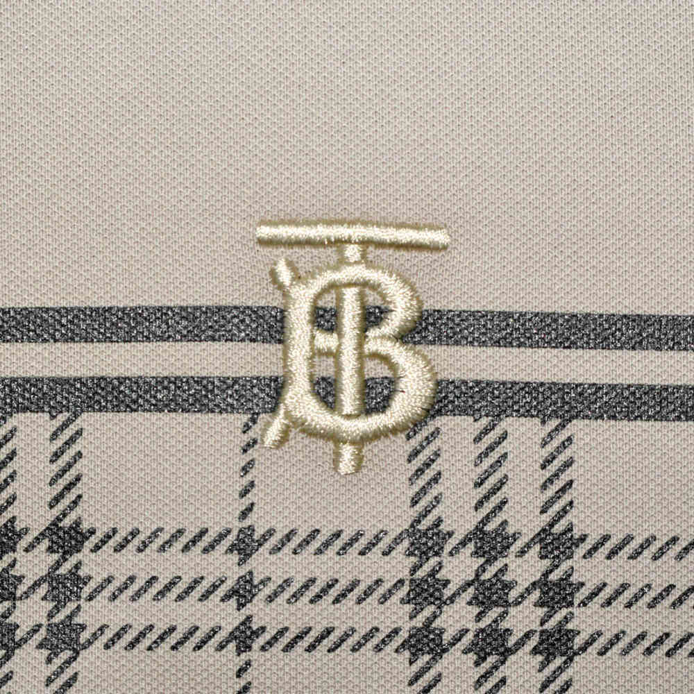 Burberry TB Embroidered Brown Premium Polo T-shirt-3