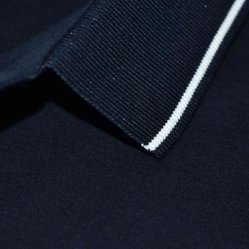 Salvatore Ferragamo Navy Blue Premium Luxury Polo T-shirt-4