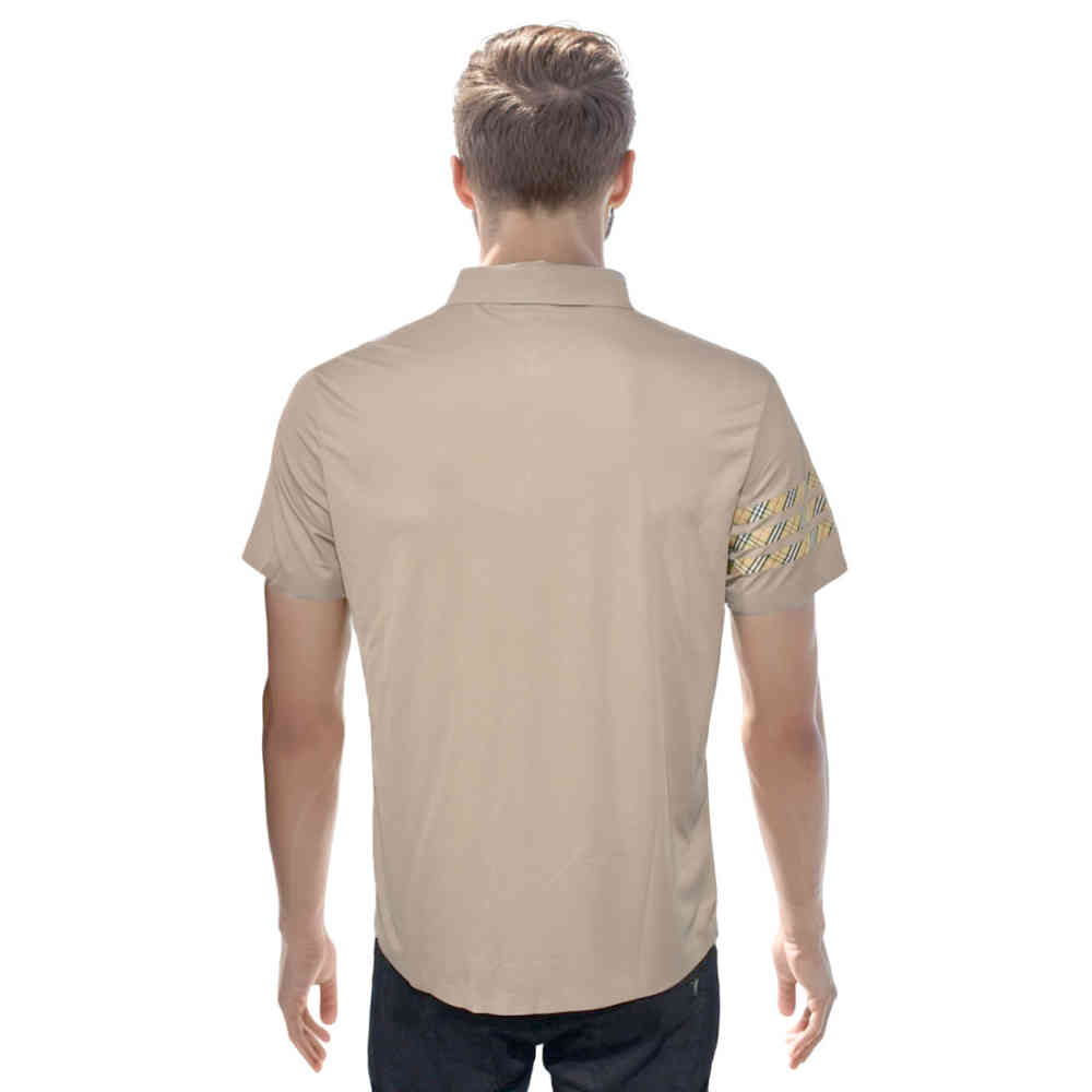 Burberry Brown Premium Quality Polo Tees-1