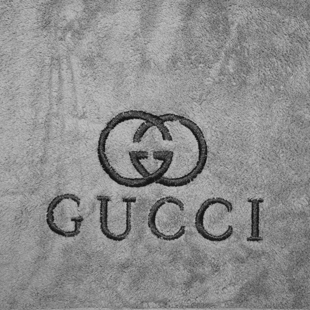 Gucci Grey Premium Quality Towels - Set of 2-thumb-1