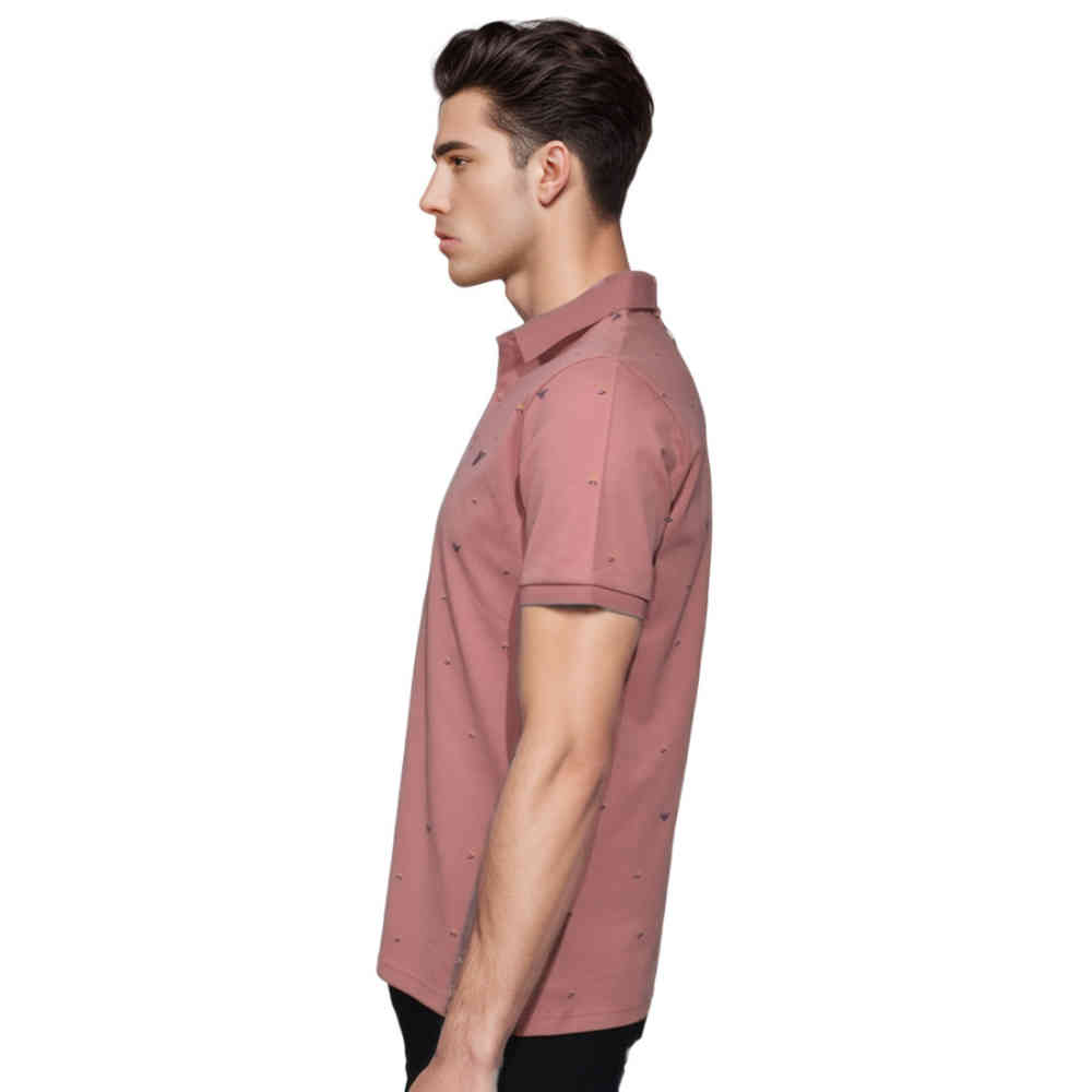 Giorgio Armani Pink Premium Quality Polo Tees-2