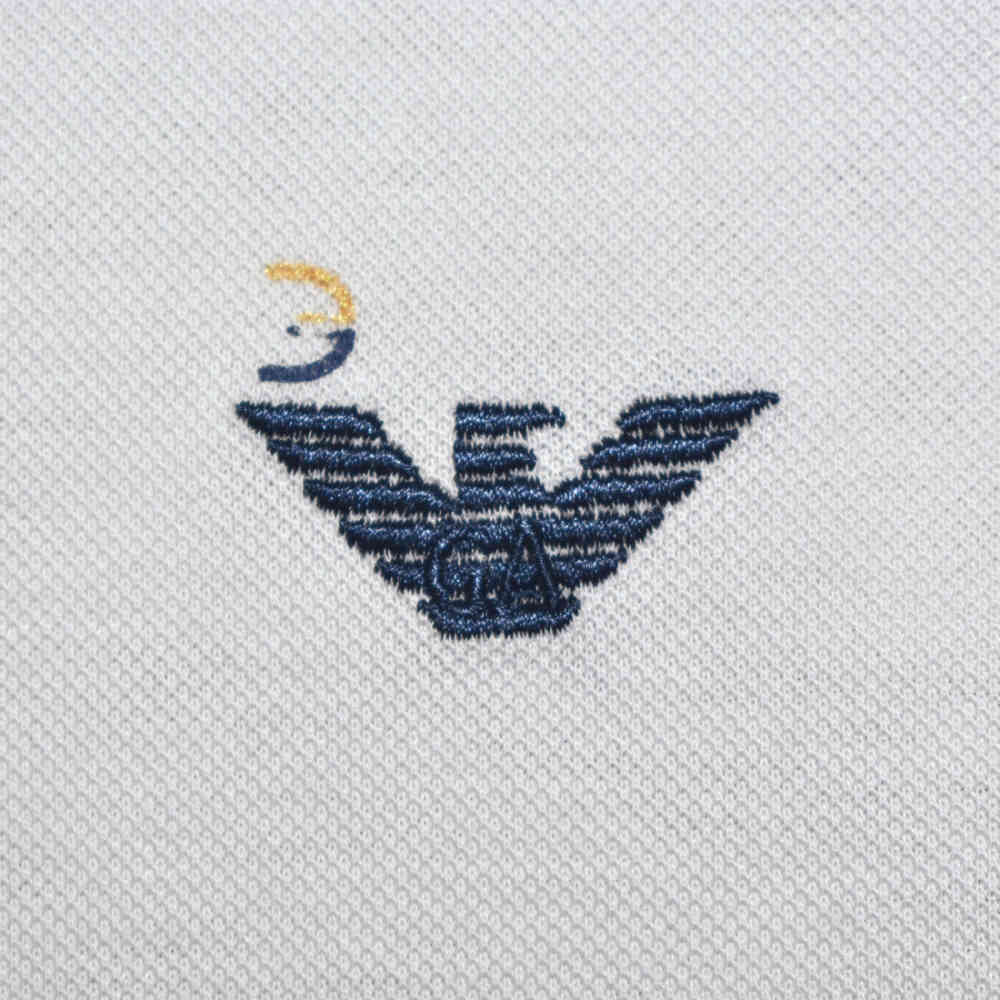 Giorgio Armani White Premium Quality Polo Tees-thumb-3