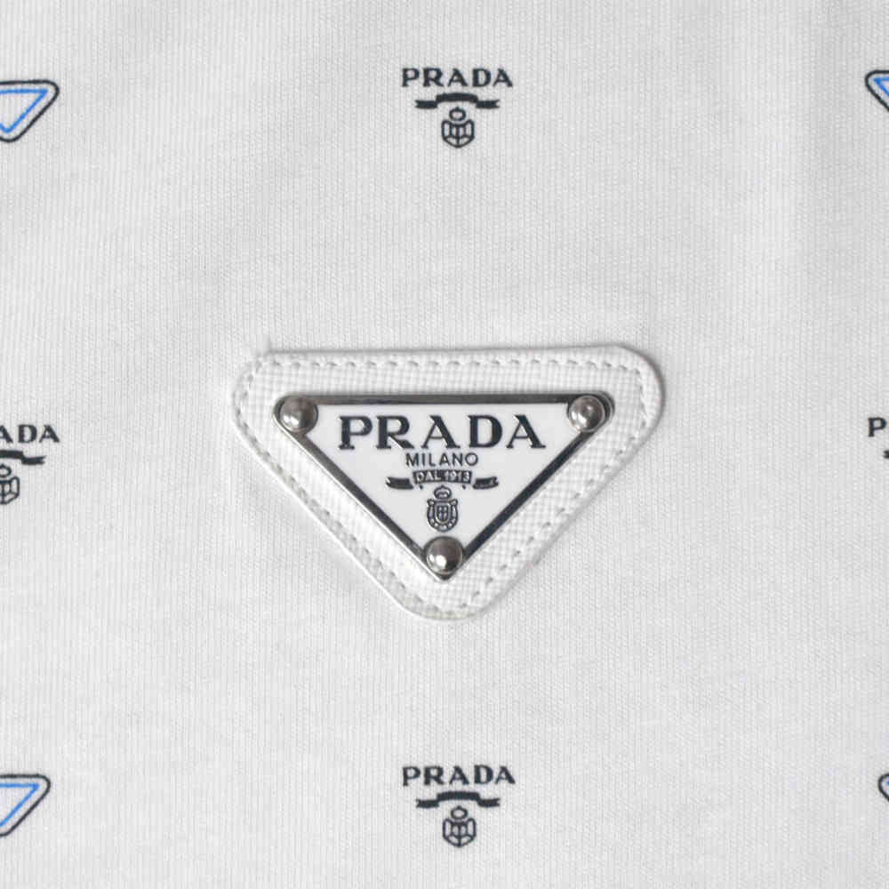 Prada White Premium Quality Polo Tees-3