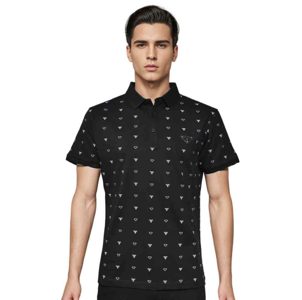 Black Prada Grey Premium Quality Polo Tees