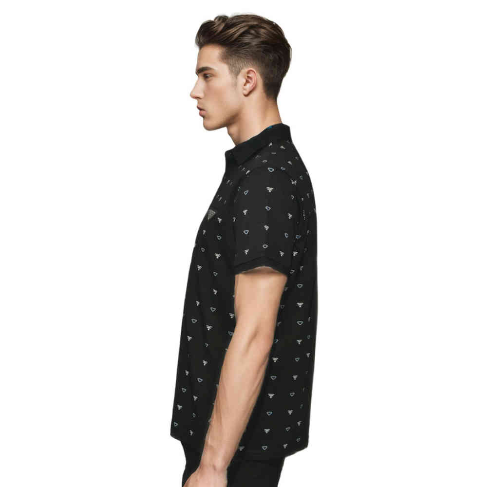 Prada Black Premium Quality Polo Tees-thumb-2