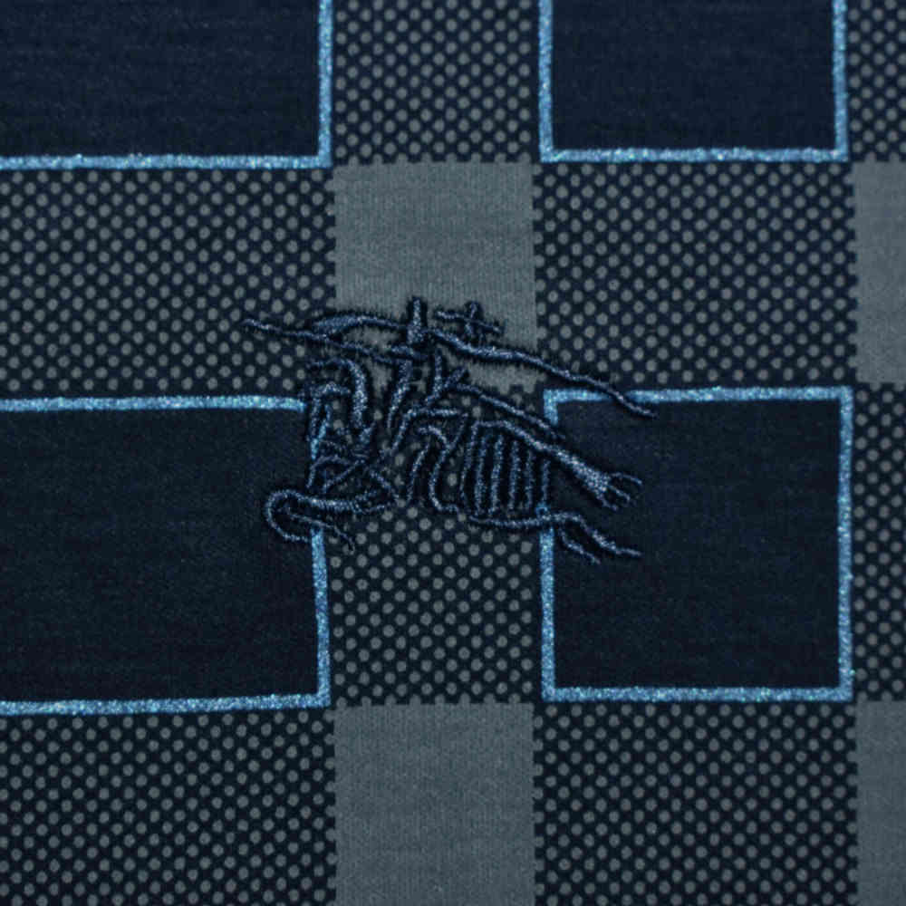 Burberry Navy Blue Premium Quality Polo Tees-thumb-3