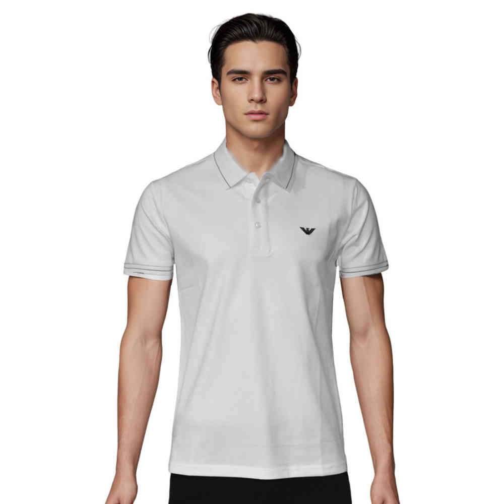 White Emporio Armani Black Premium Quality T-shirt
