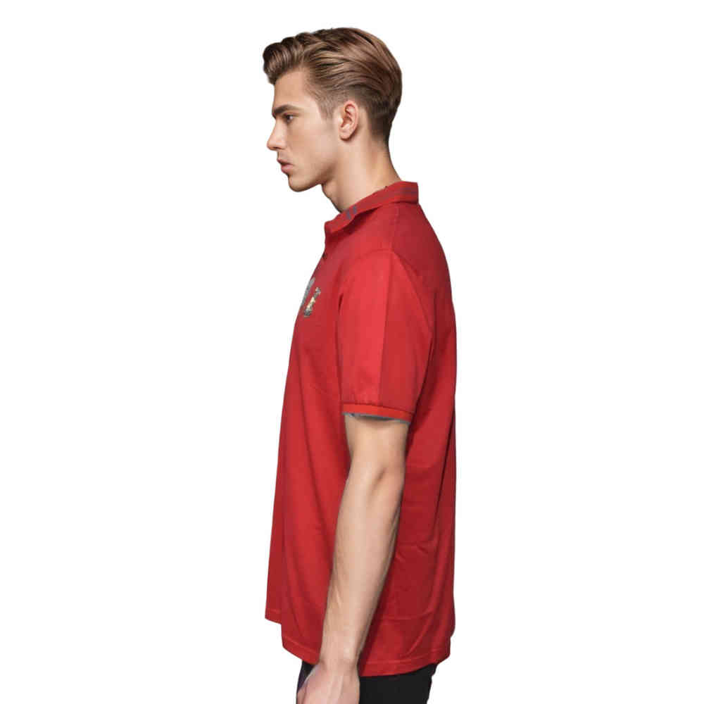 Burberry Red Premium Quality Polo Tees-2