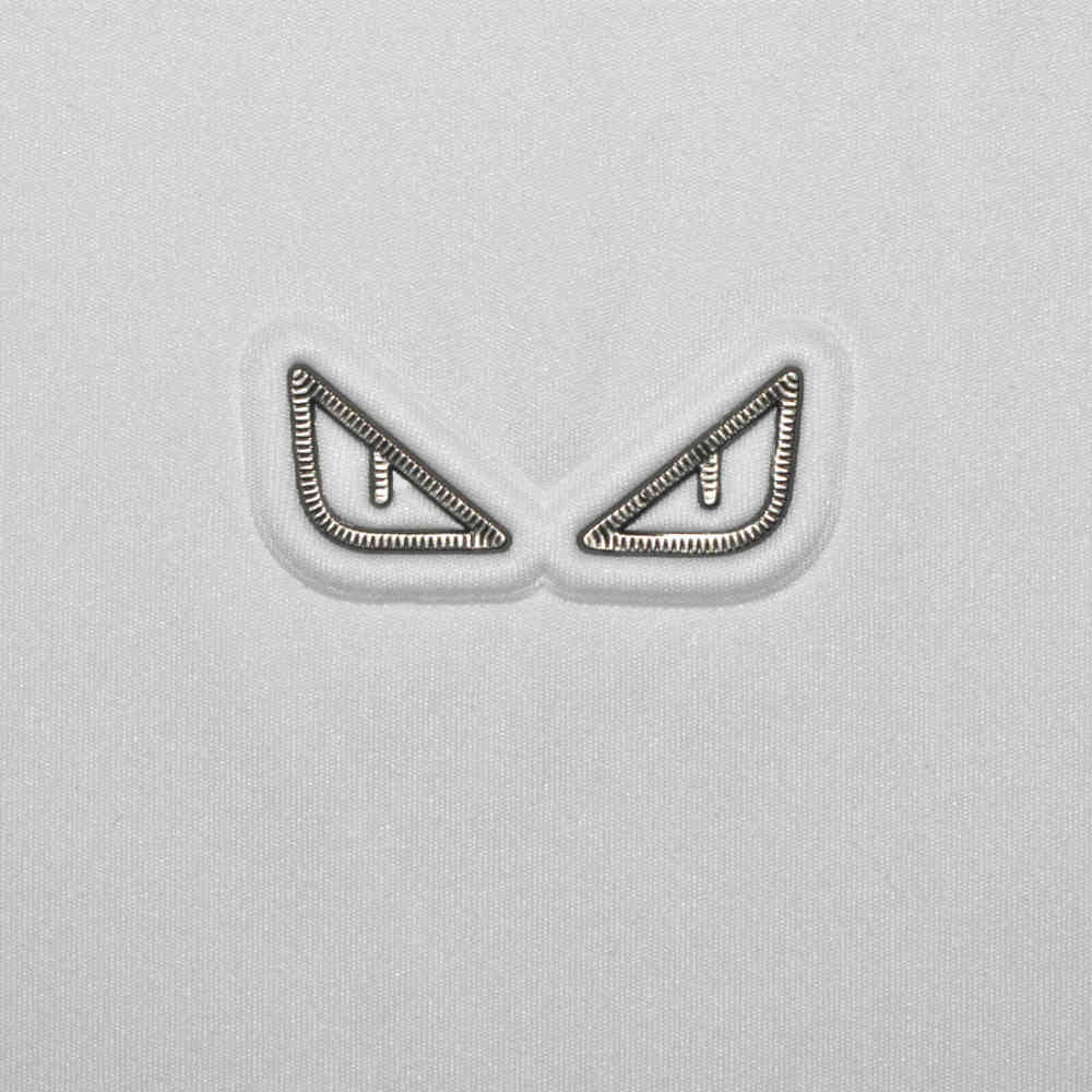 Fendi Embossed logo White Premium Polo T-shirt-3