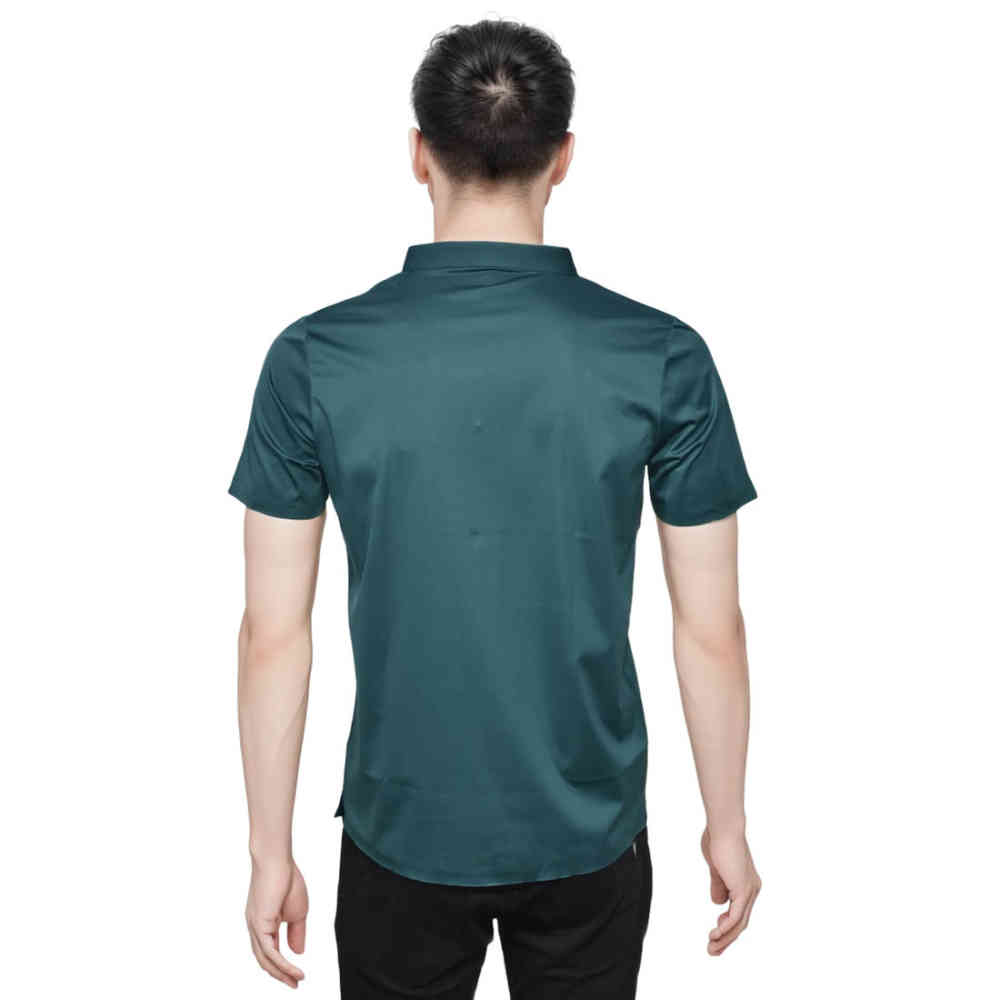 Fendi Embossed logo Dark Green Premium Polo T-shirt-thumb-1
