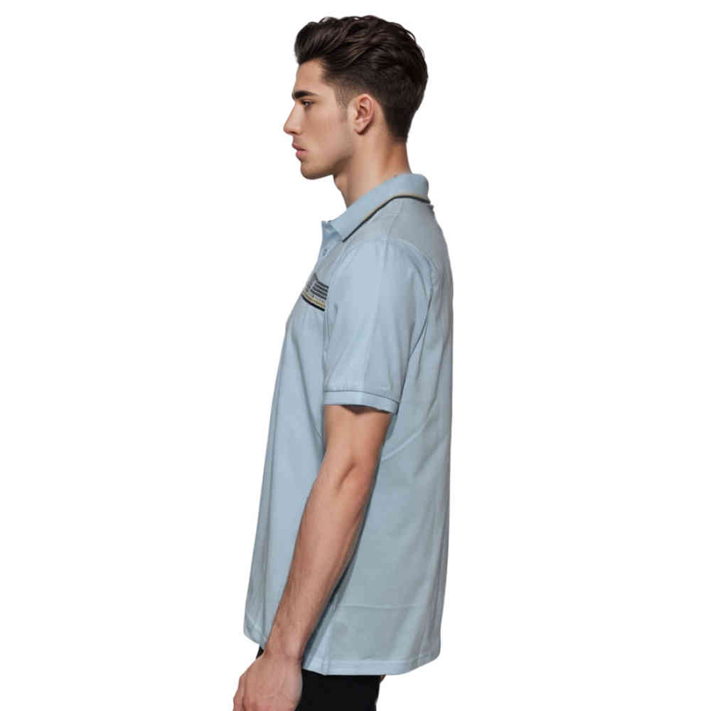 Emporio Armani logo Print Blue Premium T-shirt-2