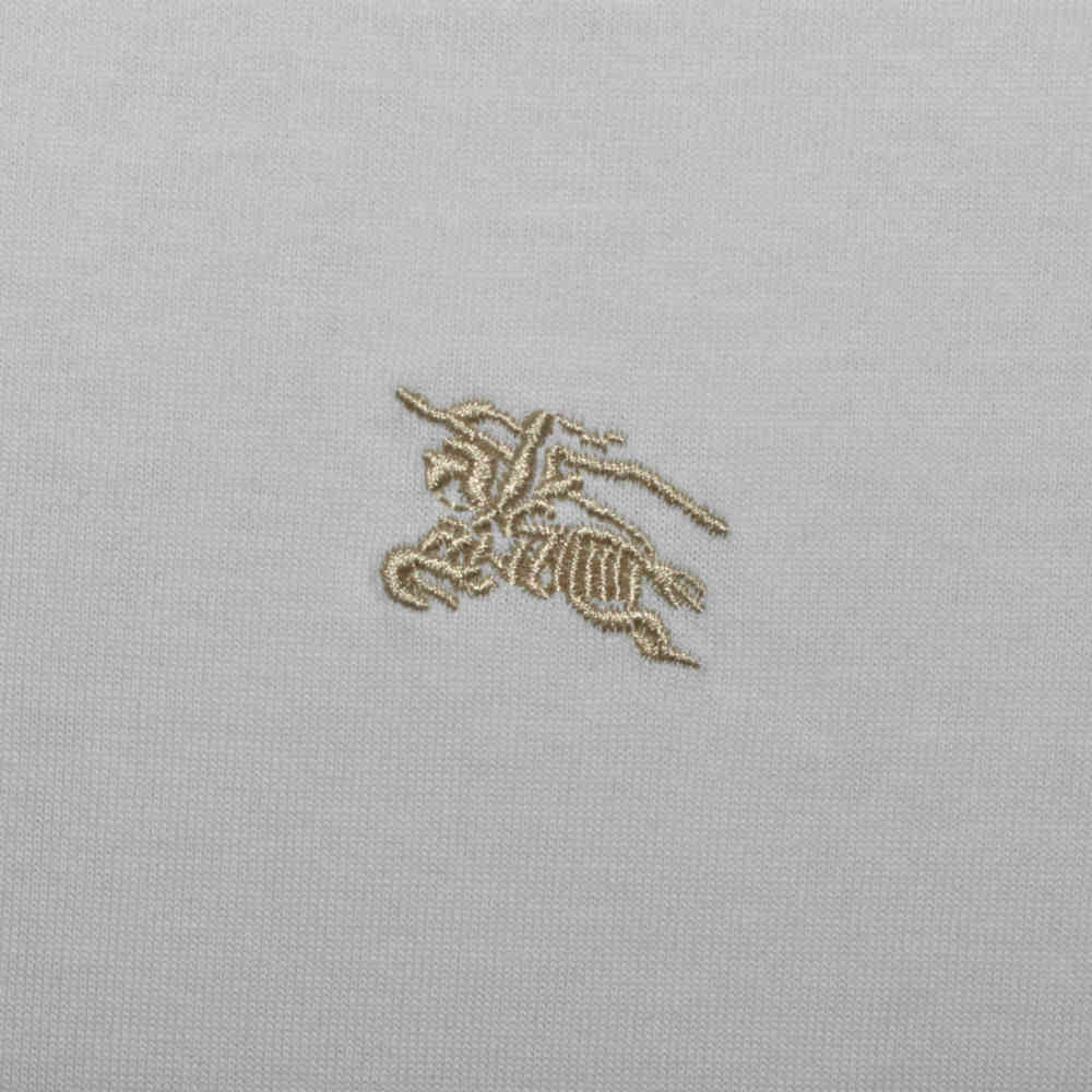 Burberry Embroidered logo White Premium T-shirt-3