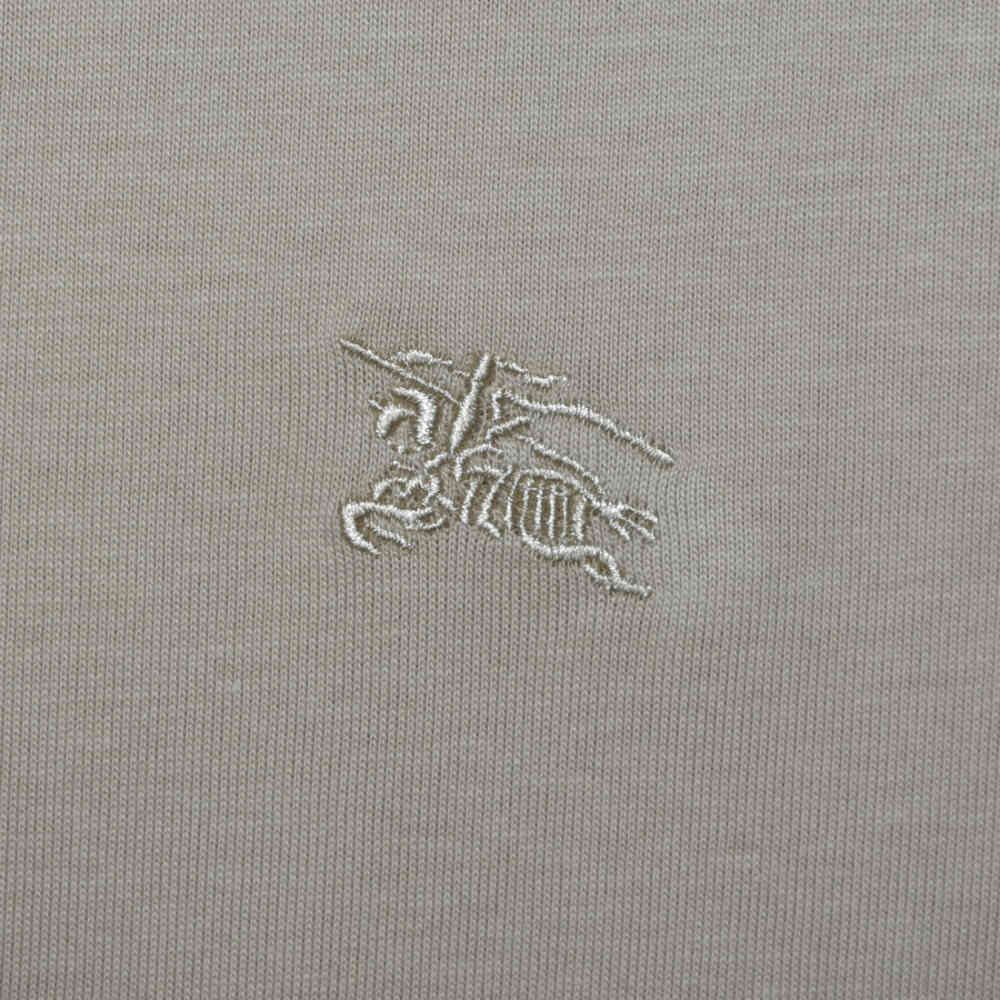 Burberry Embroidered logo Brown Premium T-shirt-3
