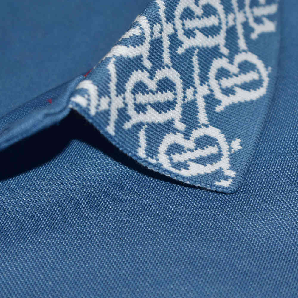 Burberry Blue Premium Quality Polo Cotton T-shirt-4
