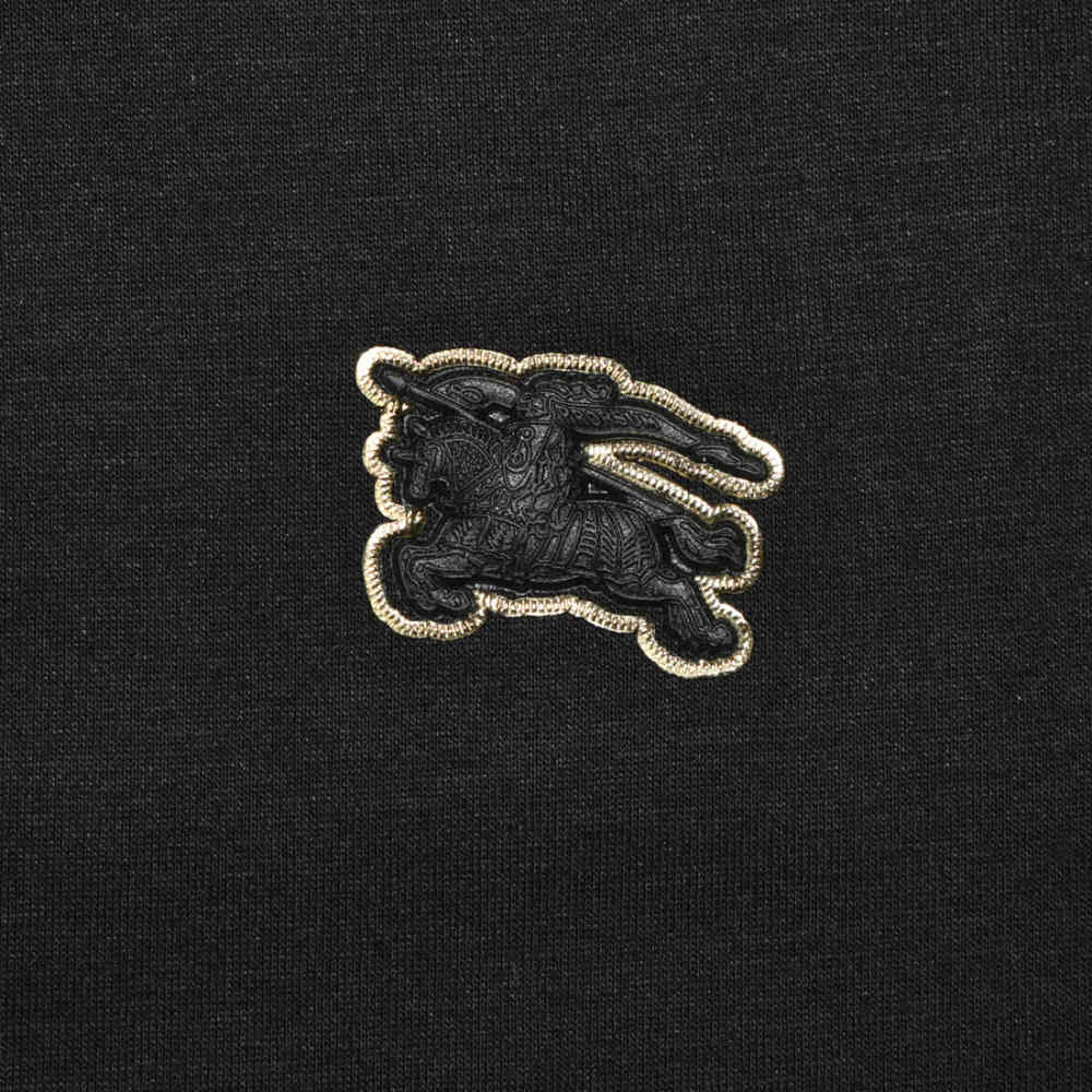 Burberry logo Icon Black Premium Polo T-shirt-3