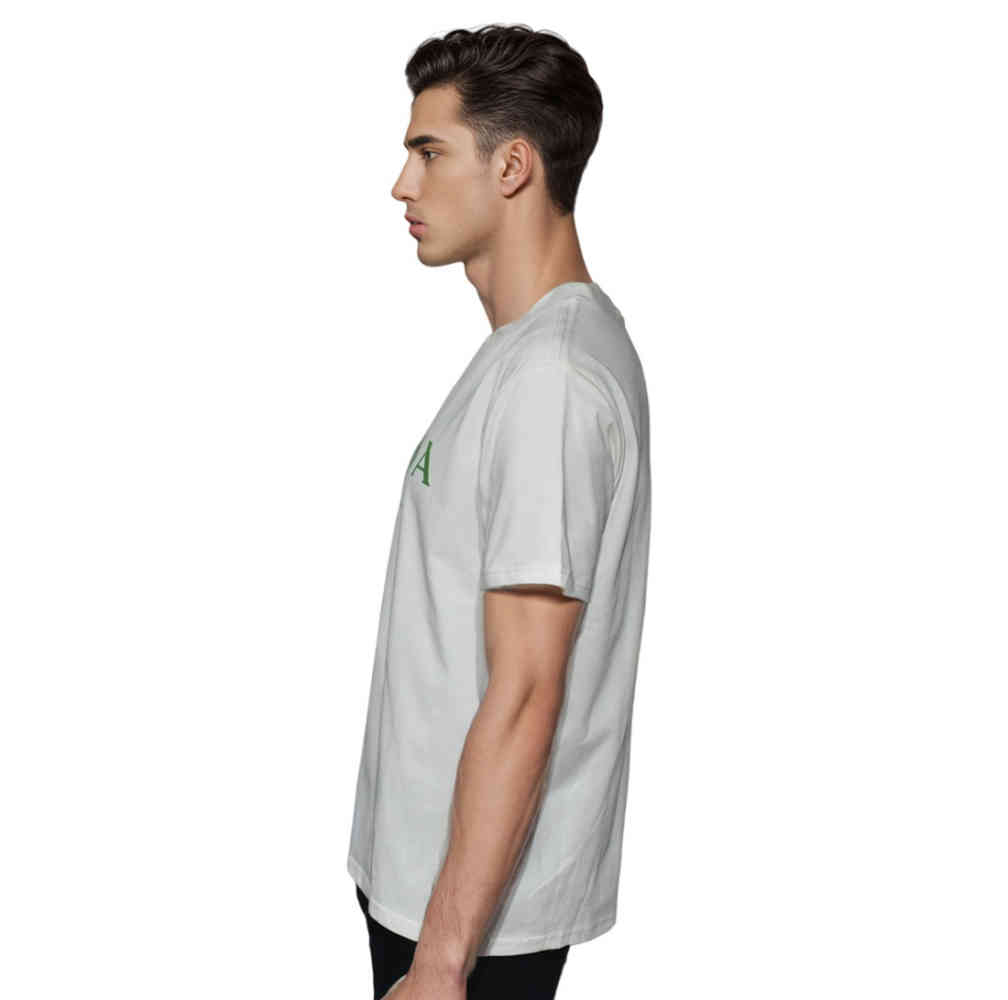 Prada Milano logo Print White Premium T-shirt-thumb-2