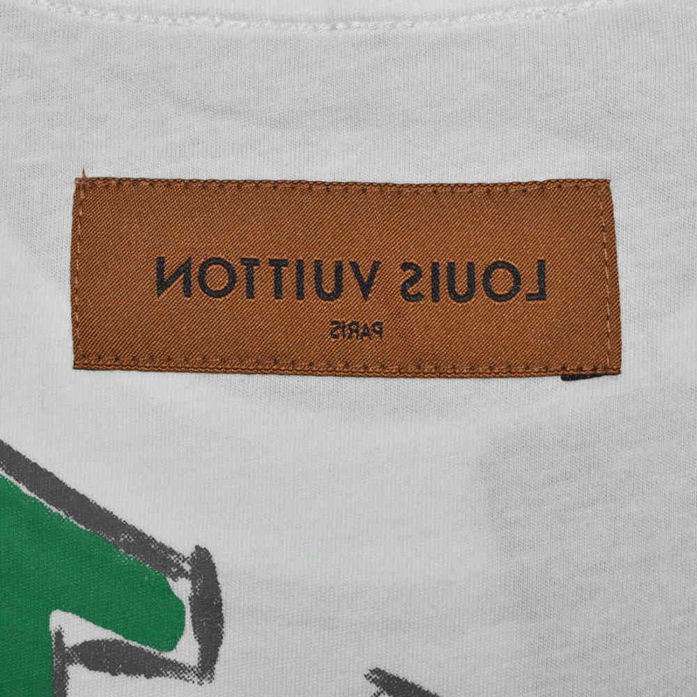 Louis Vuitton Monogram Print White Premium T-shirt-3