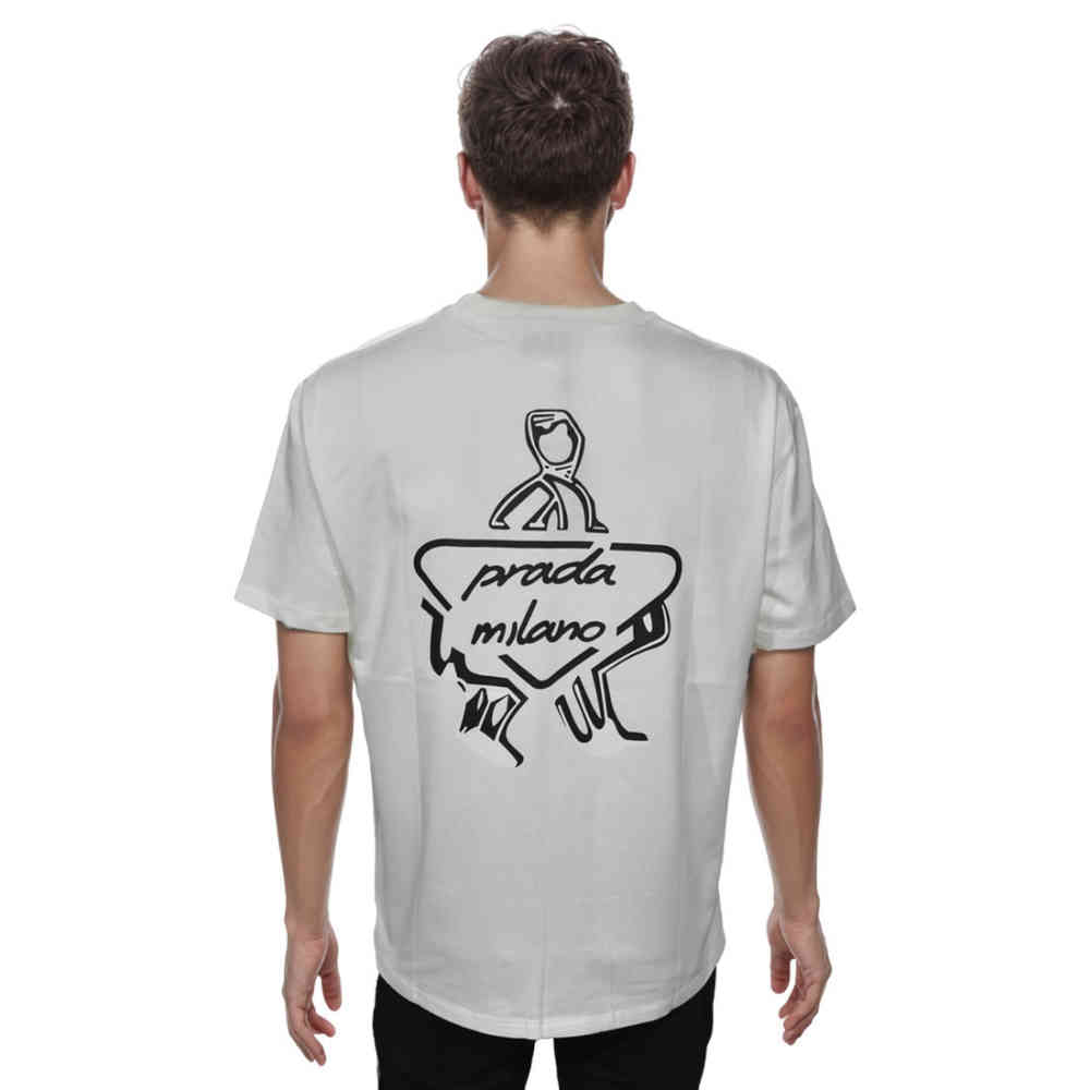 Prada White Premium Quality Tees-1