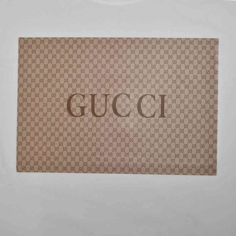 Gucci logo-patch White Premium Quality T-shirt-3