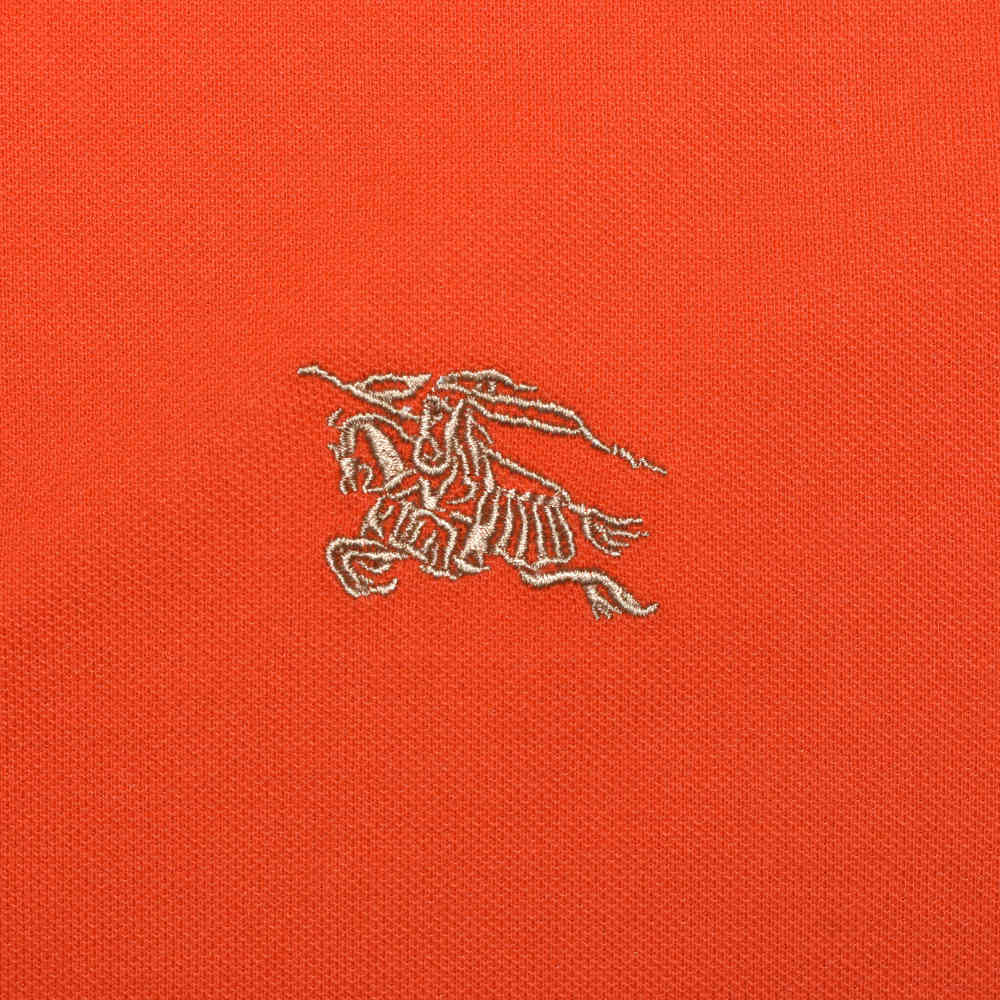 Burberry Embroidered logo Orange Premium T-shirt-3