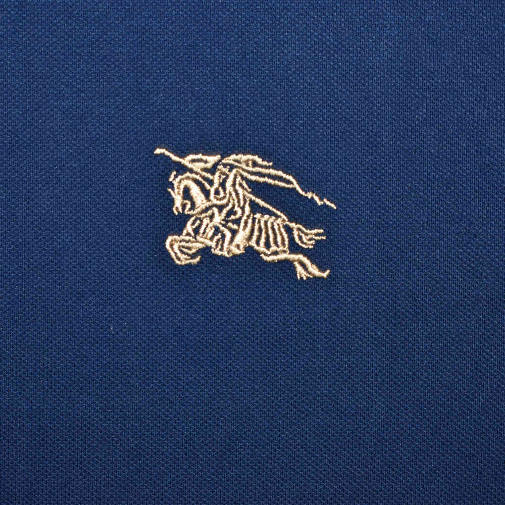Burberry Embroidered logo Blue Premium Luxury T-shirt-3