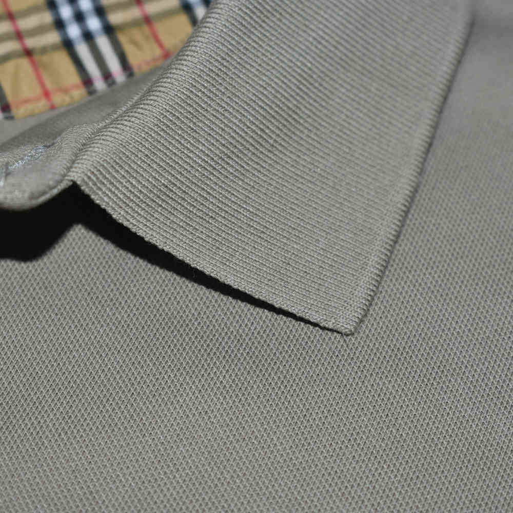 Burberry Embroidered logo Grey Premium T-shirt-thumb-4