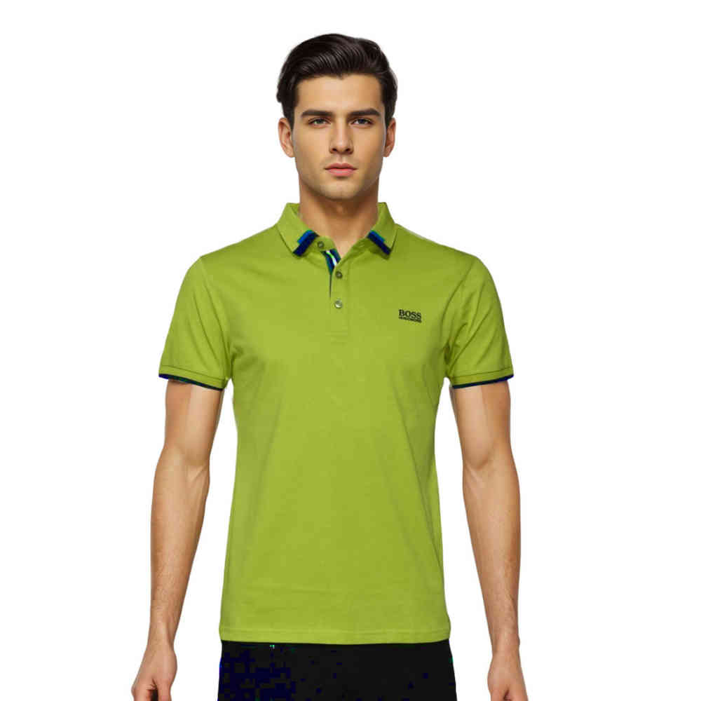 Lime Green Boss Orange Premium Quality Mens T-shirt