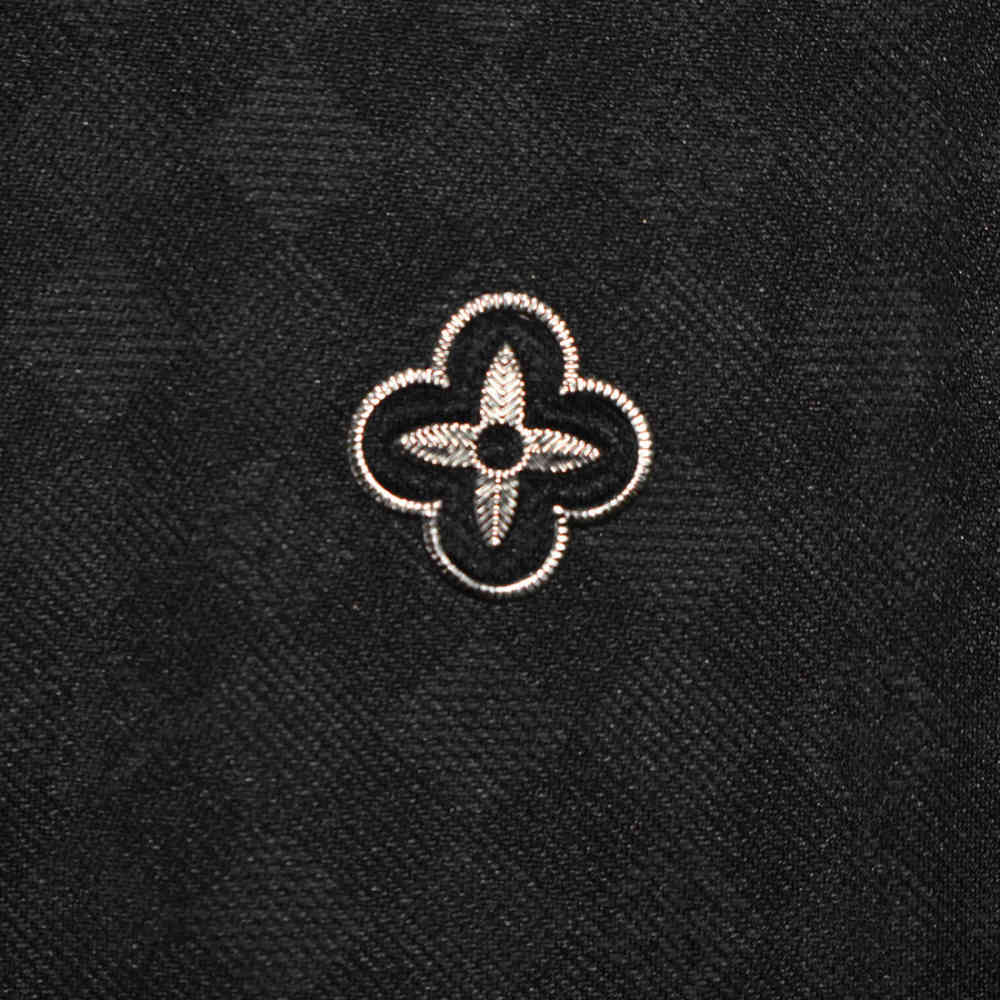 Louis Vuitton Monogram Black Premium Polo T-shirt-3