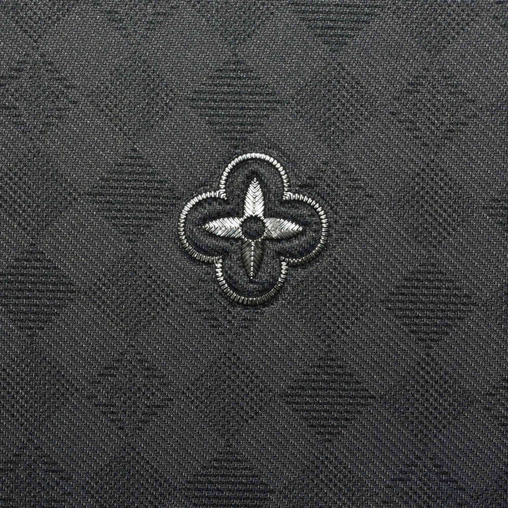 Louis Vuitton Monogram Grey Premium Polo T-shirt-thumb-3