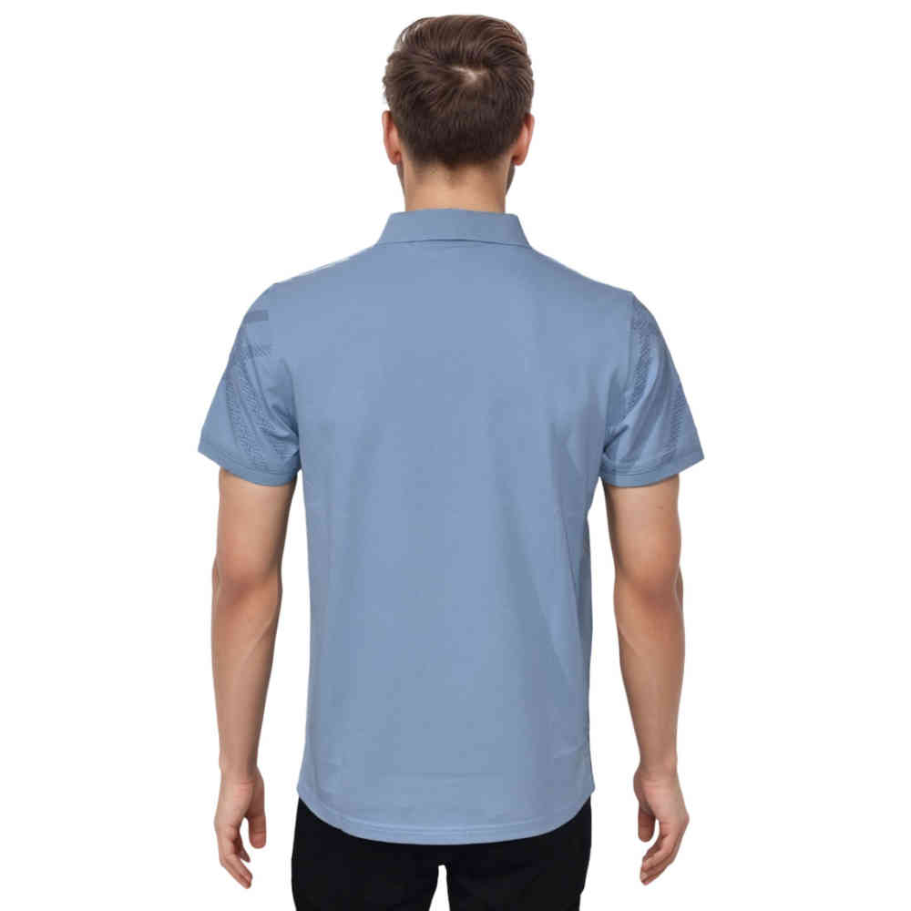 Burberry Printed Navy Blue Premium Luxury Polo T-shirt-thumb-1