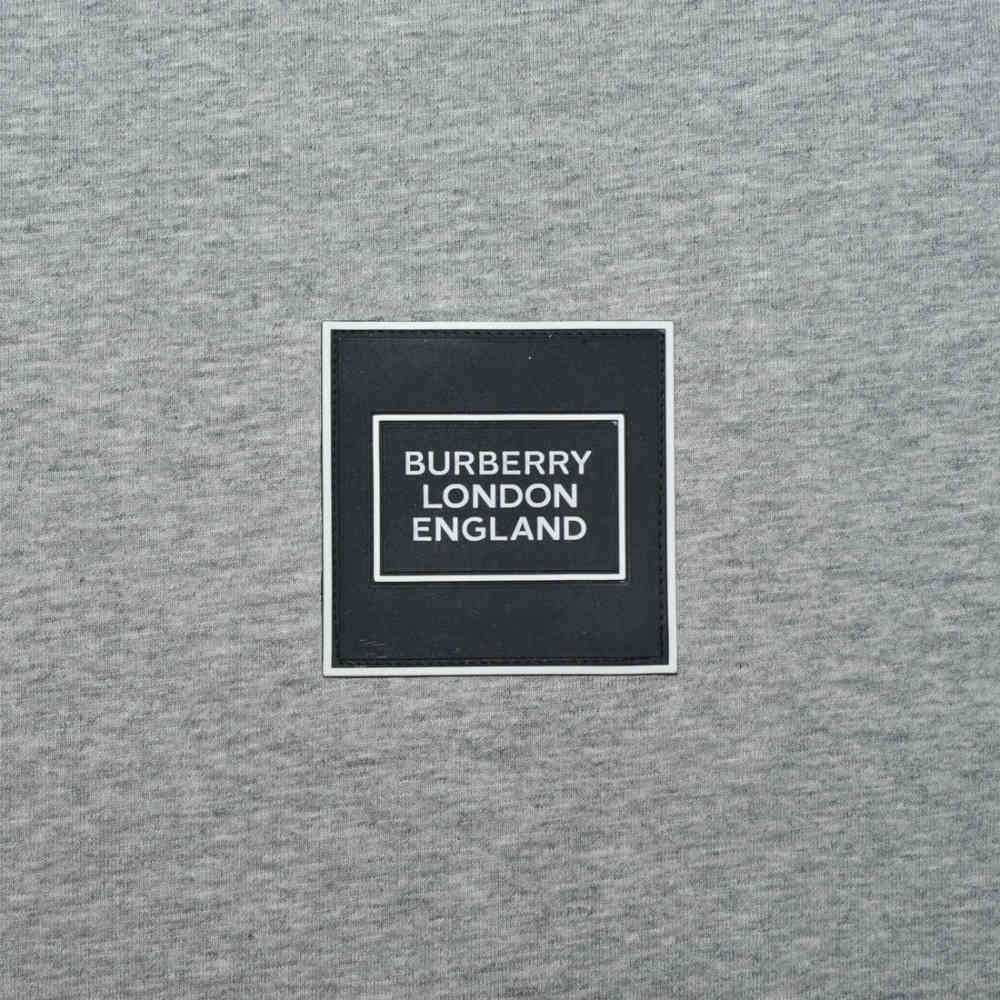 Burberry Patch Grey Premium Quality T-shirt-3