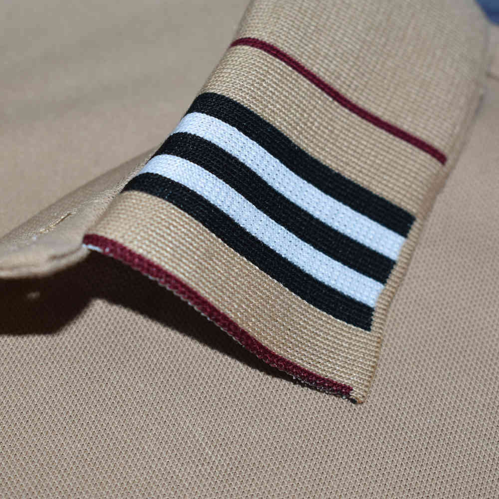 Burberry Brown Premium Quality Half Sleeve T-shirt-4