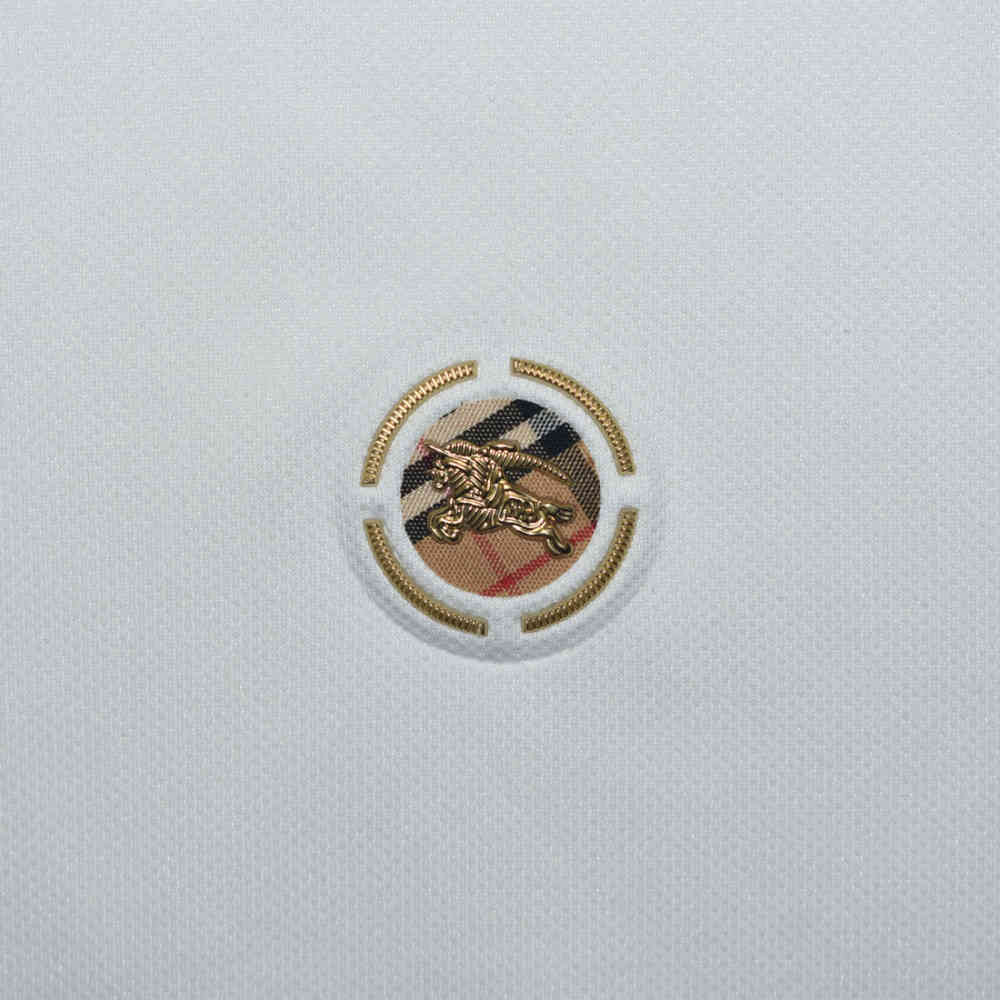 Burberry Embossed logo White Premium T-shirt-3