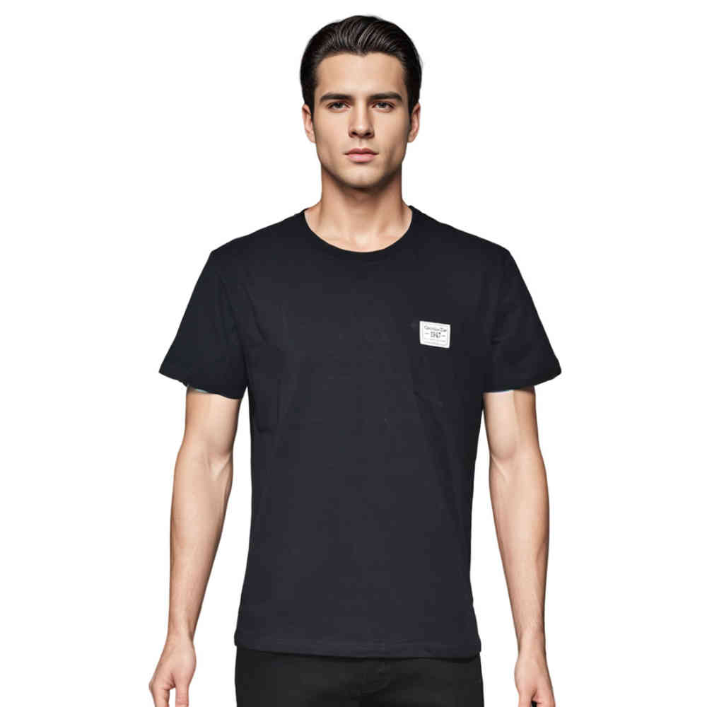 Black Dior Pocket Patch White Premium Cotton T-shirt