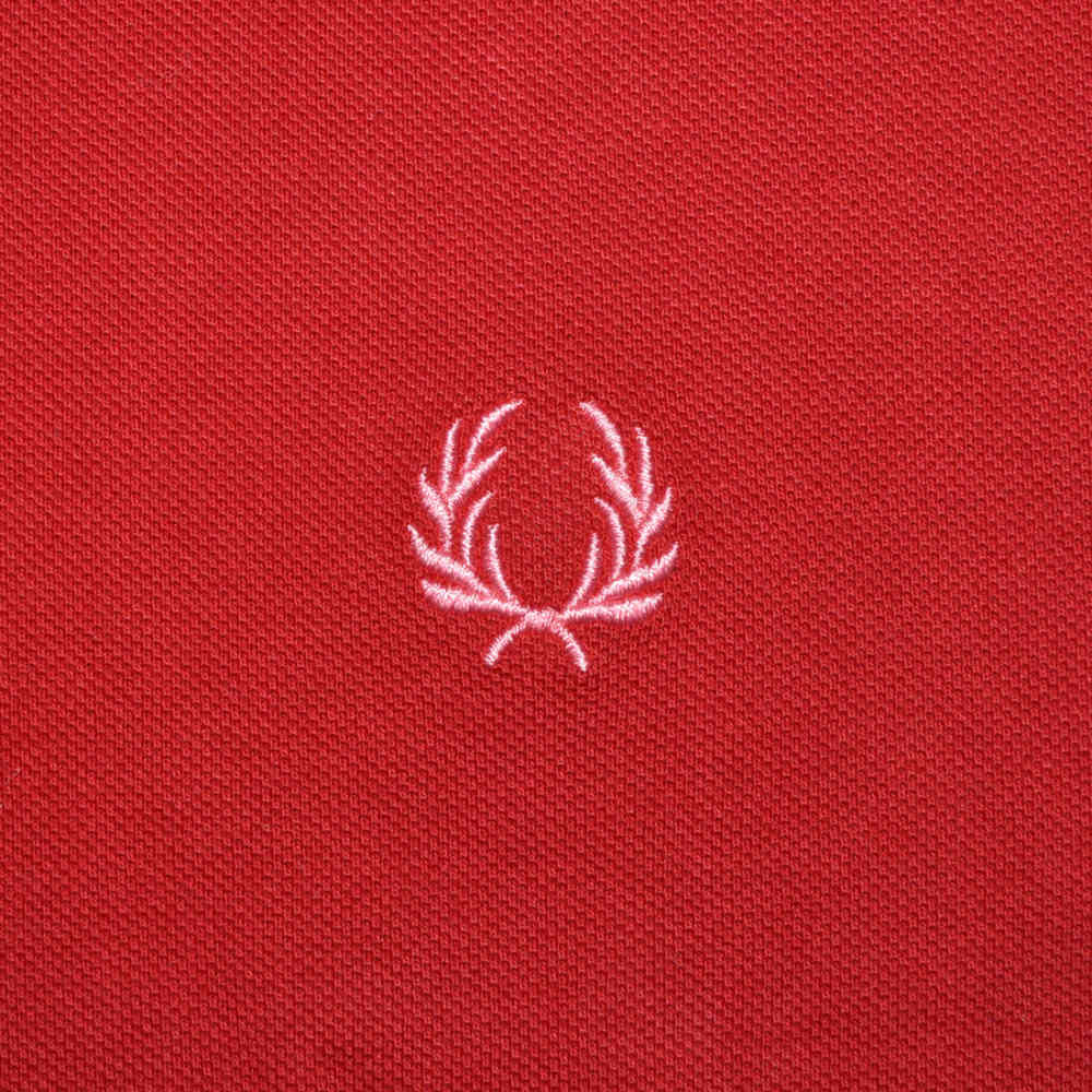 Fred Perry Embroidered logo Red Premium T-shirt-3