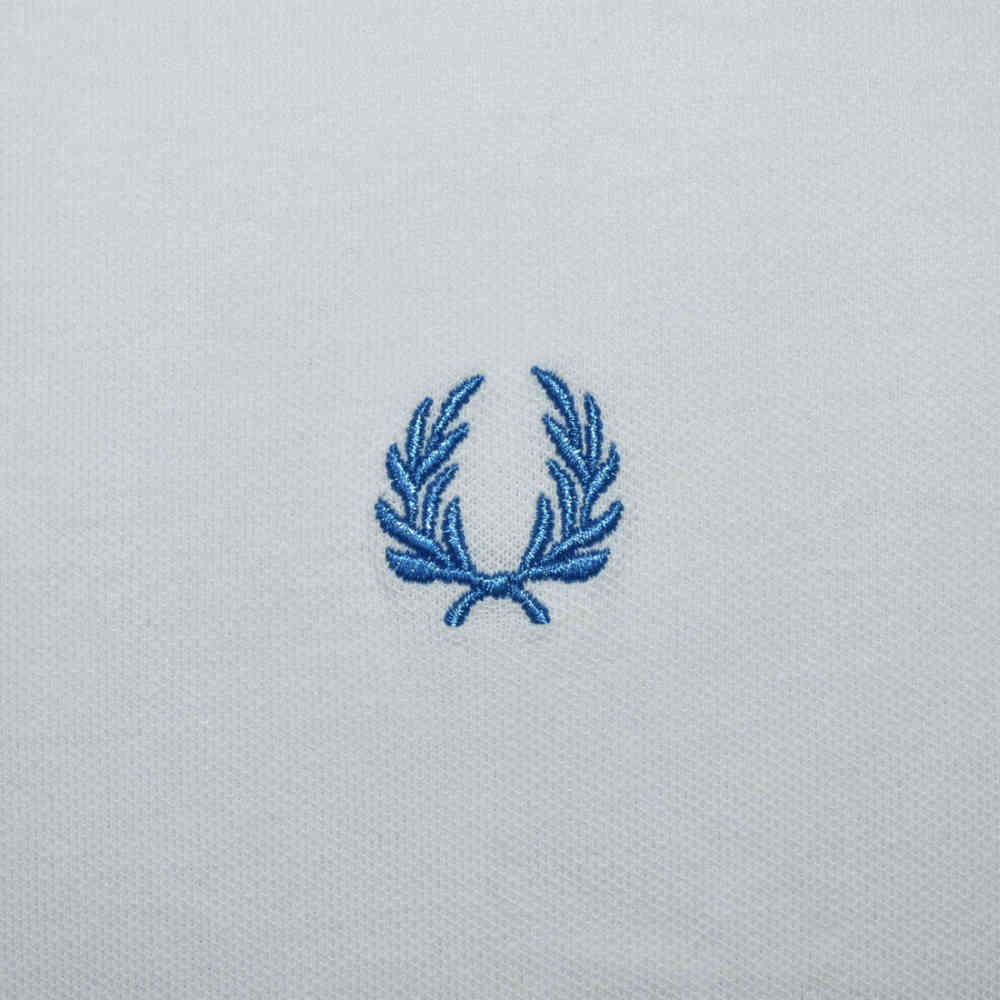 Fred Perry Embroidered logo White Premium T-shirt-3
