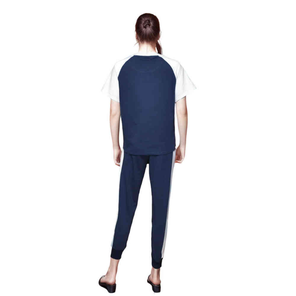 Dior White & Blue Premium Quality Co-Ord Set-2