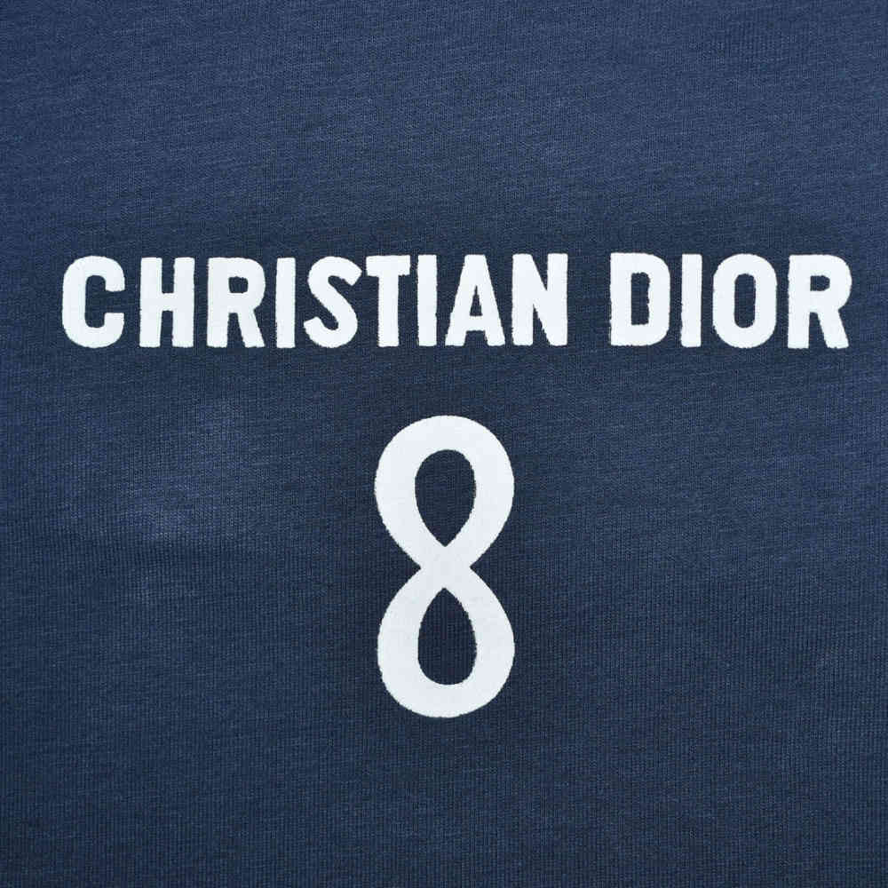 Dior White & Blue Premium Quality Co-Ord Set-4