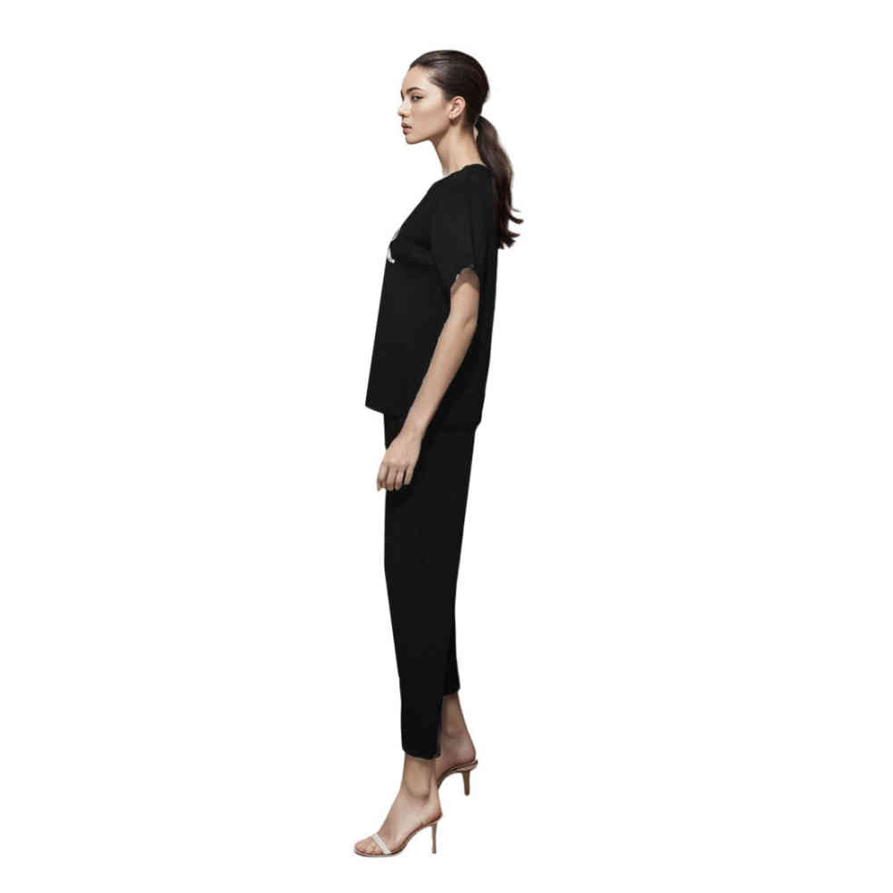 Dior Embossed Black Premium Luxury Co-ord Set-thumb-3