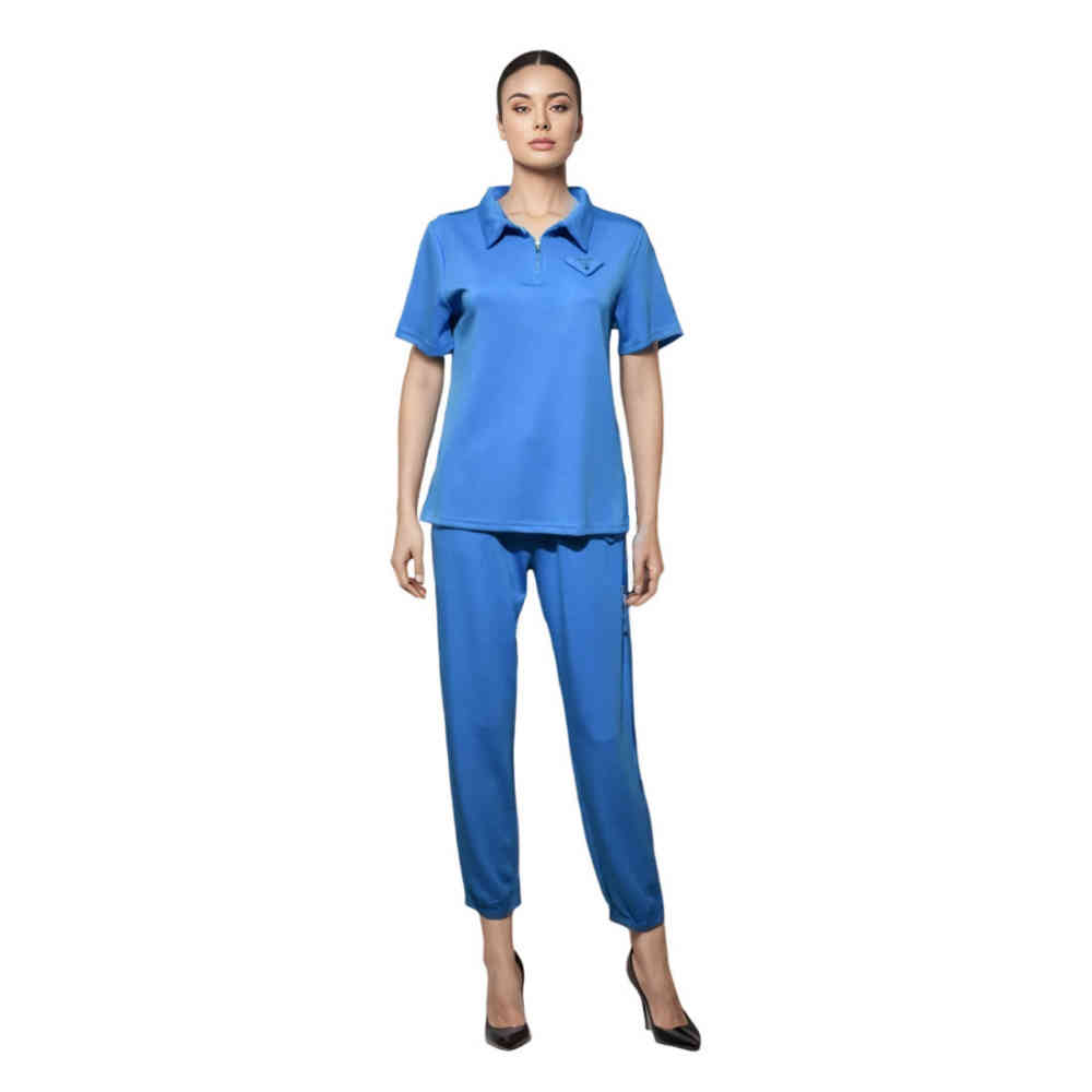 Prada logo Print Blue Premium Co-ord Set-1