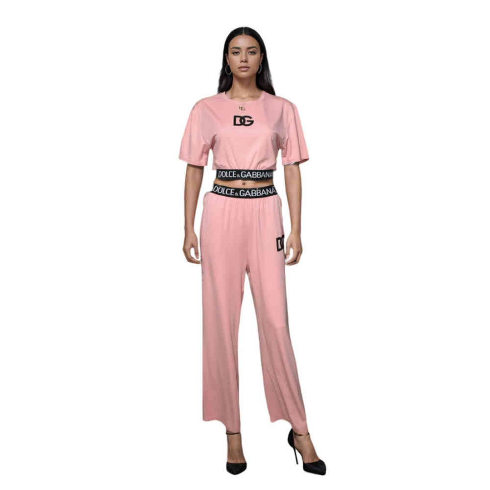 Dolce Gabbana Pink Premium Co-ord Set-1